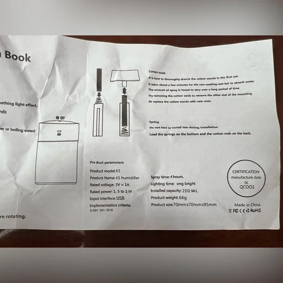 New Portable Mini Humidifier - Picture 4 of 11